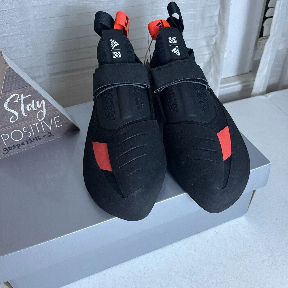Adidas Five Ten Crawe Rock Climbing Shoes Black‎ Red Concave EG2370 Men Size 12